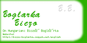 boglarka biczo business card